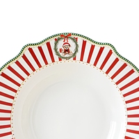 Service de table en porcelaine Ours de Noël, assiettes, bols et tasses irrégulières rouges et blancs, vaisselle de dessert pour les fêtes à la maison