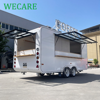 WECARE Camion de restauration mobile pour smoothies, jus, glaces, thé boba, café, avec équipement de cuisine complet