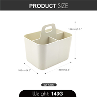 Haute qualité pas cher Avec poignée Ménage En Plastique Garde-Manger Armoire Organisateur De Bureau Boîte De Rangement Maquillage Vanity Bin retour à l'école