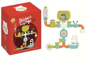 Jouets <span class=keywords><strong>de</strong></span> <span class=keywords><strong>bain</strong></span> <span class=keywords><strong>Tuyaux</strong></span> Tubes Jeu d'eau Salle <span class=keywords><strong>de</strong></span> <span class=keywords><strong>bain</strong></span> Épissage Puzzle 16 Pcs Diy Pipeline Infant Fun Plumbing Toys - Product Image 2