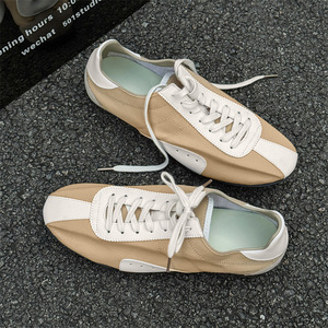 Les chaussures de course basses pour hommes, de marque, présentent un empeigne en cuir à imprimé animalier avec du cuir véritable de haute qualité. - Product Image 6