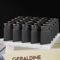 Briquet torche en métal personnalisé Jiaxin avec logo, rechargeable au butane, impression laser, vente en gros pour usage promotionnel