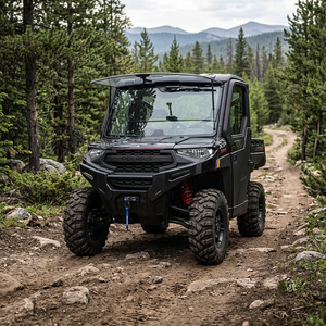 Véhicule utilitaire Polaris Ranger XP 1000 neuf, noir, style moderne, tout-terrain, UTV - Product Image 2
