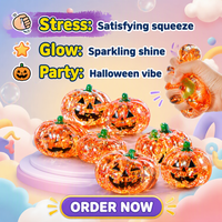 Mainan Pereda Stres Bentuk Labu Raksasa Halloween, Karet Kenyal, Dapat Diperas, Unisex, Slow-Rebound, untuk Melepas Tekanan