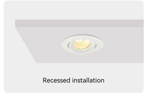 ไฟดาวน์ไลท์ LED วงแหวนเอียง MR16ไฟดาวน์ไลท์แบบ GU10ดาวน์ไลท์ IP20โครงโคมไฟสปอตไลท์อลูมิเนียมทรงซังข้าวโพด - Product Image 4