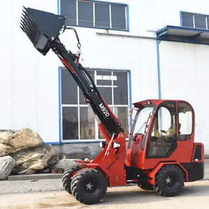 2t inşaat kürek mafsallı kompakt küçük forklift mini telehandler teleskopik yükleyici