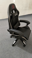 Chaise de jeu ergonomique JOHOOFURNITURE, directement de l'usine, en cuir PU, pivotante, inclinable, pliable, pour bureau et ordinateur, Silla Gamer