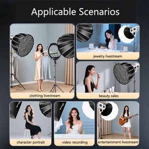 Luz de Relleno LED Bicolor Ajustable de 300W con Control por Aplicación, Alto CRI 95+ para Fotografía Profesional y Transmisión en Vivo de Belleza - Product Image 6