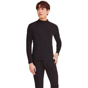 Set di Intimo Termico Invernale da Uomo, Traspirante e ad Asciugatura Rapida, 2 Pezzi, Collo Alto, Foderato in Pile, Spesso, in Poliestere e Spandex - Product Image 5