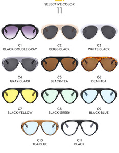 Nouvelles Lunettes de Soleil Rondes de Grande Taille Haut de Gamme, Style Europé<span class=keywords><strong>en</strong></span> et Américain, Protection UV, Luxe Personnalisé pour Hommes et Femmes - Product Image 6
