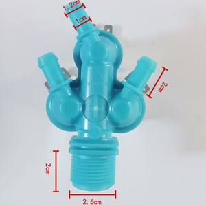 Válvula de agua para lavadora Samsung DC33-41012A, interruptor de entrada de solenoide de plástico de 2,6 cm x 2 cm x 2 cm, 12 V, automático - Product Image 1