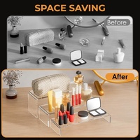 Présentoir en plastique transparent de maquillage acrylique pratique pour Cupcakes Rectangle-Medium pour affichage transparent de support Pop