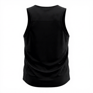 Men's Summer Anti-UV Eco-Friendly Breathable Quick-Drying Spandex/Polyester <b>Mesh</b> Sleeveless T-Shirt Non-Iron Treatment Tank <b>Top</b> - Product Image 2