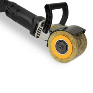 <span class=keywords><strong>Brosse</strong></span> de polissage en fil d'acier 120x100mm pour bois polonais, tambour de polissage certifié ISO9001, outil de nettoyage industriel et DIY, OEM personnalisé - Product Image 4
