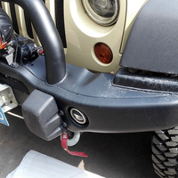 Pare-chocs avant en acier Lantsun J063 pour Jeep Wrangler JK 2007-2017, barre de protection
