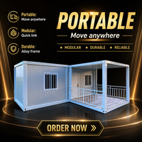 Maison conteneur préfabriquée mini, légère et modulaire, facile à assembler, portable, pour station balnéaire