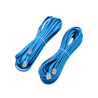 Cable Ethernet UTP RJ45 CAT6A Premium con Doble Blindaje de Aluminio y Cobre Libre de Oxígeno para Racks de Centros de Datos de Alta Velocidad de 10 Gbps