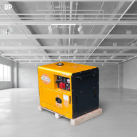 Groupe électrogène diesel portable silencieux refroidi par air Binshi Power 60HZ monophasé 110-480V 6 KVA 6,5KW