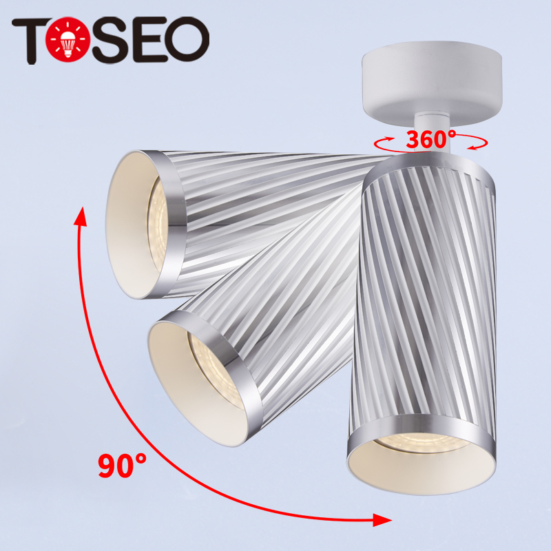 Pure Aluminium LED Ceiling Spotlights IP20 Gu10 Surface Mounted Downlight