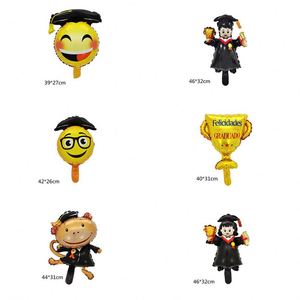 Foil Stage Background <b>Decorations</b> Graduation Party Air Inflation <b>Balloon</b> for Student - Product Image 1