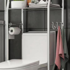 L'étagère <span class=keywords><strong>de</strong></span> rangement en métal au-<span class=keywords><strong>dessus</strong></span> <span class=keywords><strong>de</strong></span> la <span class=keywords><strong>toilette</strong></span> <span class=keywords><strong>de</strong></span> couleur personnalisable est utilisée pour le stockage d'articles <span class=keywords><strong>de</strong></span> <span class=keywords><strong>toilette</strong></span> - Product Image 5