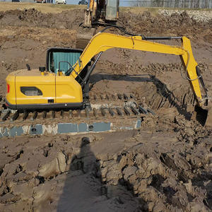 Excavatrice amphibie de dragage de bateau de 20 tonnes utilisée pour le nettoyage de rivière et la machine de dragage de boîte flottante - Product Image 4