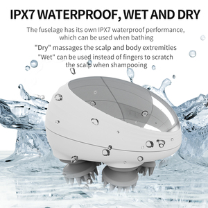 Masseur électrique pour le corps, appareil de massage automatique pour la tête, massage du cuir chevelu et du corps entier, avec 4 têtes de massage - Product Image 3