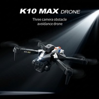 Drone pliable K10 Max Mini en gros d'usine avec caméra 4K et GPS longue portée, doté de trois caméras HD 4K