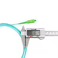 Aqua Turquoise 1.6mm 3.5m FTTH G657A2 Cordon de raccordement à fibre optique SC/APC Jarretière pour la communication réseau Patch à fibre optique