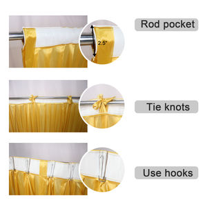 Rideau de fond de scène pour <span class=keywords><strong>mariage</strong></span>, décoration de fête d'anniversaire à domicile, draperie avec perles à pampilles, fond de scène, swag, cantonnière - Product Image 4