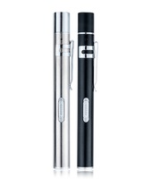 Stylo médical rechargeable par USB blanc jaune mini lampe de poche portable pour soins infirmiers lampe torche LED avec clip en métal pour le camping