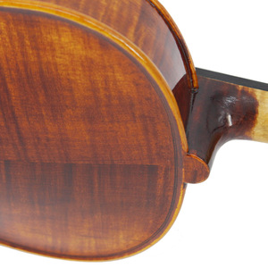 Violon 4/4 complet en érable mat/noir brillant avec touche en ébène, en stock, pour débutants, vente en gros - Product Image 4