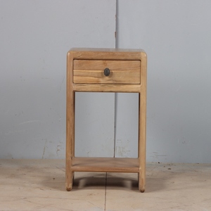 Modern Wooden Bedside Table with Soft Closing Drawer and Open Storage Shelf Bedroom Side <b>Cabinet</b> Furniture for Home and Hotel - Product Image 2