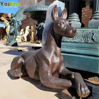 Grande Statue de chien Bronze en métal, figurine de haute qualité, en promotion