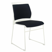 Chaise de bureau confortable pour étudiants, empilable, avec cadre en métal, en plastique et en fer, prix bas, nouvelle, 50 pièces