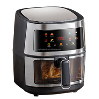 Friteuse à air numérique à commande numérique, écran tactile visuel, 5L 6L 8L, multifonction, avec fonction grill, OEM