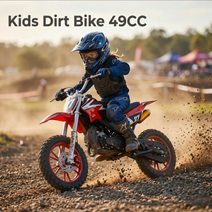 Minimoto de Cross Original de 49cc para Niños, Motor de 2 Tiempos a Gasolina, Velocidad Máxima de 60 mph, Fácil Arranque, Motocicleta Todoterreno - Product Image 5