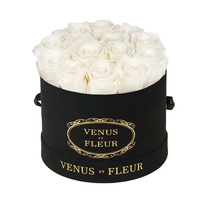 Boîte-cadeau de vraies fleurs de Rose fraîches conservées pour la saint-valentin, anniversaire, fête des mères, roses éternelles