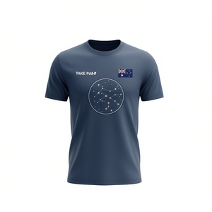 Maglietta personalizzata con nome per il Giorno dell'Australia, bandiera australiana, notte stellata, galassia, croce del sud, 26 gennaio - Product Image 2