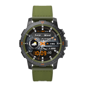 Relojes Tácticos DF LC313 en Verde Salvia, Caqui y Negro para Caminar, Correr, Ciclismo, Saltar, Bádminton y Deportes, Relojes Inteligentes - Product Image 1