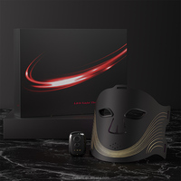 Masque facial LED en silicone portable sans fil rechargeable, 84 perles lumineuses, appareil de beauté, minuterie intelligente, équipement de soin de la peau du visage