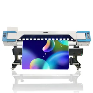 Hancolor factory supply 1 testa/2 teste/4 teste 1.8m plotter di grande formato de solvent canvas eco flex banner printer