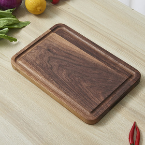 <b>Black</b> walnut wood cutting <b>board</b>, Japanese style, household baby food cutting <b>board</b>, solid wood small cutting <b>board</b>, household - Product Image 1