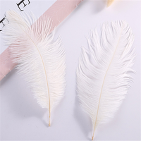 Plumes d'autruche blanches de 30 à 35cm, décoration pour costumes de carnaval, décoration de table, plumes d'autruche de couleur teintée pour mariage