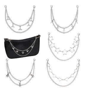 European Style Women Bag <b>Chain</b> Alloy Heart Butterfly <b>Cross</b> Star Pendant Decorative <b>Chain</b> For Handbag Accessory - Product Image 5