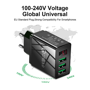 อะแดปเตอร์ชาร์จเร็วแบบดิจิตอลอัจฉริยะ 5V3.1A 3USB พร้อมโลโก้ปรับแต่งได้สำหรับโทรศัพท์ซัมซุง ไอโฟน 11 โปร - Product Image 3