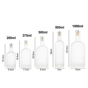 Botellas <span class=keywords><strong>de</strong></span> Vino Vacías Personalizadas <span class=keywords><strong>de</strong></span> 100 ml, 200 ml, 375 ml, 500 ml, 750 ml, 1000 ml, Botellas <span class=keywords><strong>de</strong></span> Vidrio Transparente para <span class=keywords><strong>Whisky</strong></span>, Vodka, Ginebra, Licor, con Corcho - Product Image 6