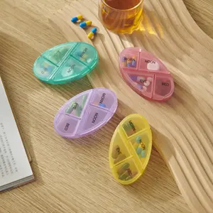 Wholesale Portable Plastic Pill Box Stackable 7 Day 4 Times Pill Organizer Weekly Pill Box