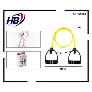 Yellow 10 Lbs <b>Exercise</b> <b>Bands</b> 5*8*1180 Straight Resistance <b>Band</b> - Product Image 3