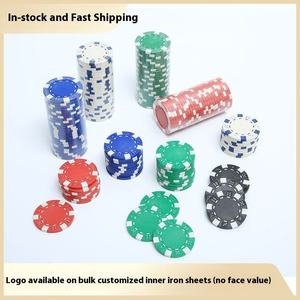 Jetons de poker personnalisés avec logo couronne et plateau, jetons de récompense en fer de 11,5 g pour Texas Holdem, Baccarat et Mahjong - Product Image 3